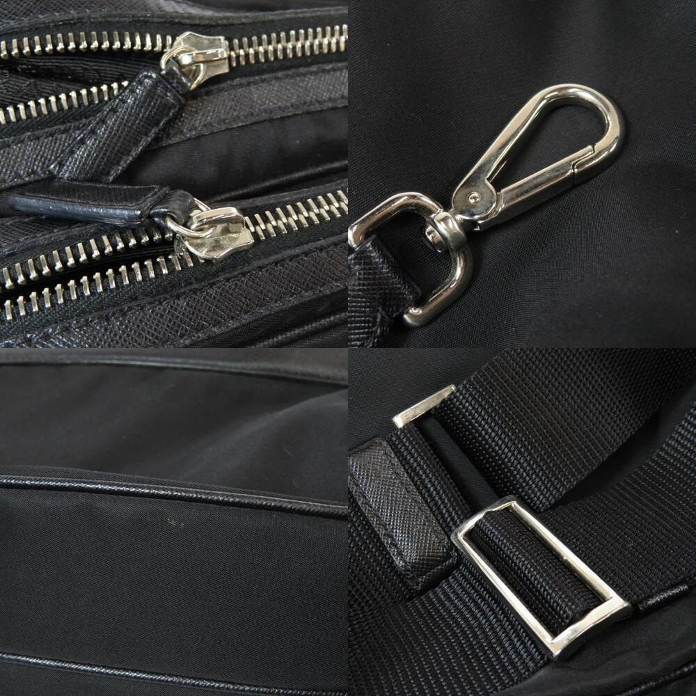 Prada logo plate Black Shoulder Crossbody bag - Picture 9 of 11